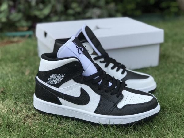 mens Air Jordan 1 Mid Split Black White