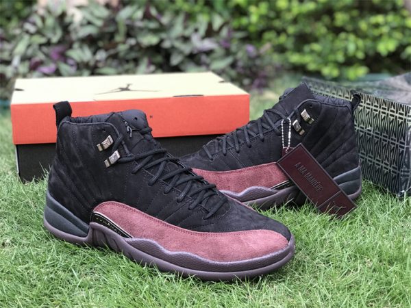 2022 Air Jordan 12 Retro A Ma Maniére Black Burgundy