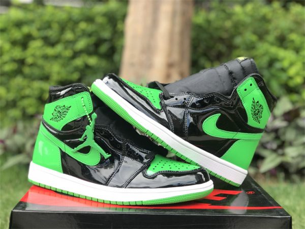 Air Jordan 1 Retro High OG Patent Leather Green Black for sale