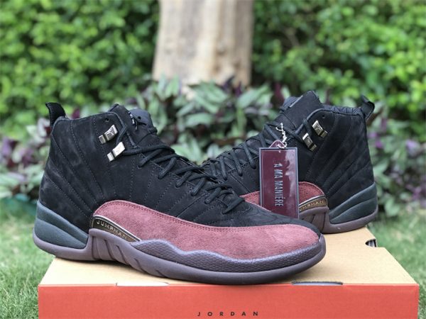 Air Jordan 12 Retro A Ma Maniére Black Burgundy