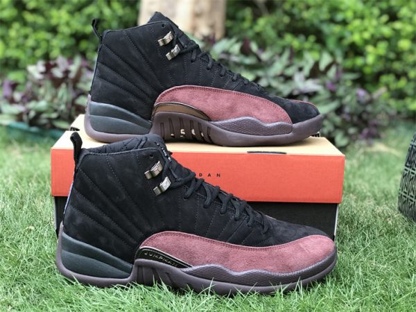 Air Jordan 12 Retro A Ma Maniére Black Burgundy cheap