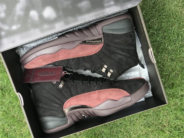 Air Jordan 12 Retro A Ma Maniére Black Burgundy in box