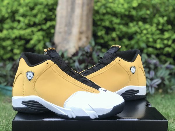 Air Jordan 14 Light Ginger Black-White 2022