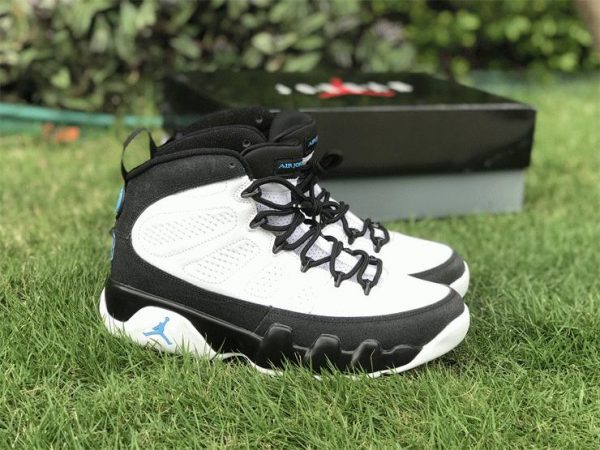 Air Jordan 9 University Blue White Black for mens