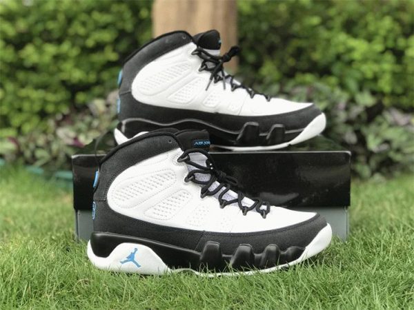 Air Jordan 9 University Blue White Black shoes