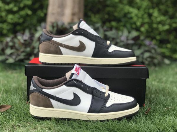 Fragment design x Travis Scott x Nike Air jordan 1 Low OG SP TS Brown shoes