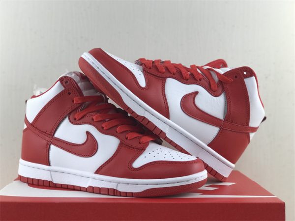 Nike Dunk High Championship White Red shoes