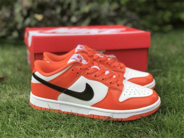 Nike Dunk Low White Orange Patent Halloween 2022