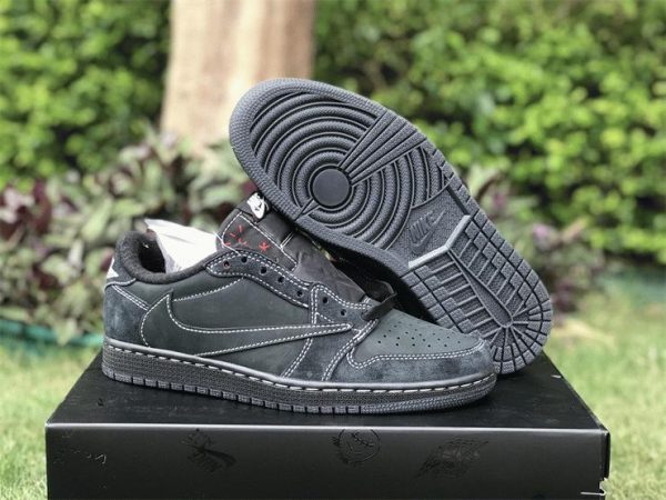 Travis Scott x Air Jordan 1 Low Black Phantom for sale