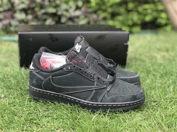 Travis Scott x Air Jordan 1 Low Black Phantom shoes