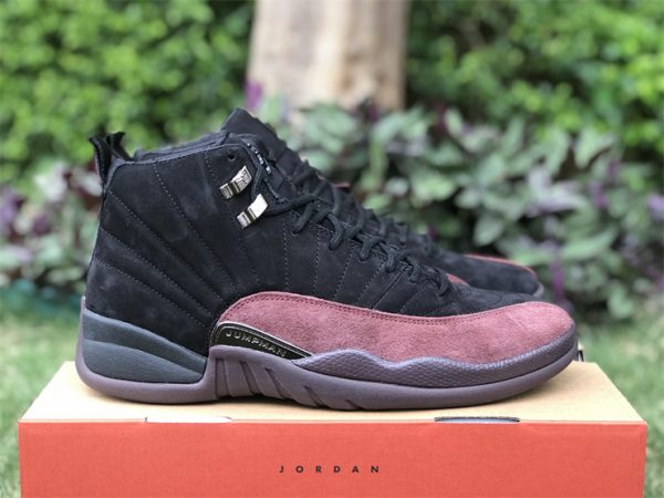 cheap Air Jordan 12 Retro A Ma Maniére Black Burgundy