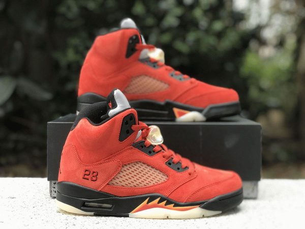 Air Jordan 5 Mars For Her Martian Sunrise Black-Fire Red