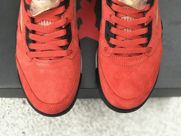 Air Jordan 5 Mars For Her Martian Sunrise Black-Fire Red mudguard