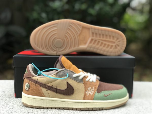 Zion Williamson x Air Jordan 1 Low OG Voodoo Fauna Brown sale