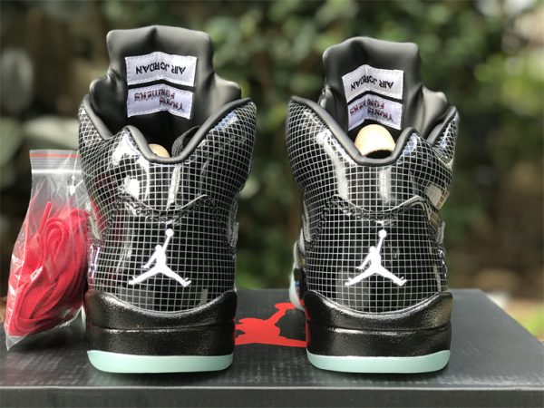 Air Jordan 5 Retro Black Clear Transformers OPS jumpman back