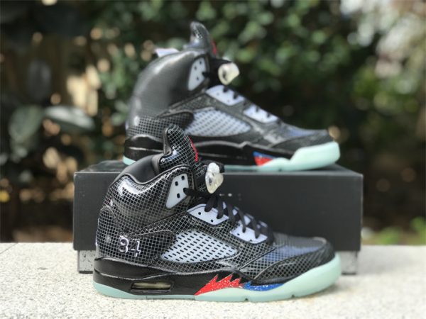 cheap Air Jordan 5 Retro Black Clear Transformers OPS