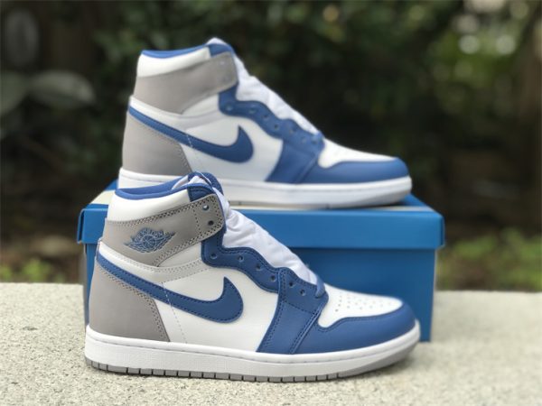 Air Jordan 1 High True Blue wolf grey