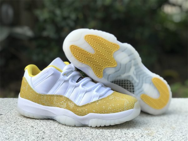 Air Jordan 11 Low White Yellow Snakeskin to buy