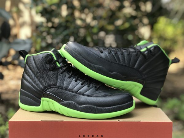 Air Jordan XII 12 Black Neon Green B