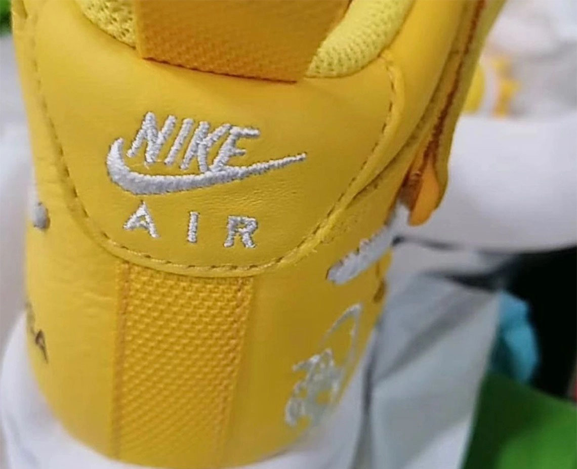 Nike Air Force 1 Mid Off-White “Grim Reaper” Drop in Canary Yellow Color