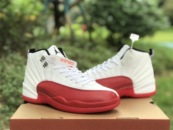 Air Jordan 12 Cherry White Black Varsity Red