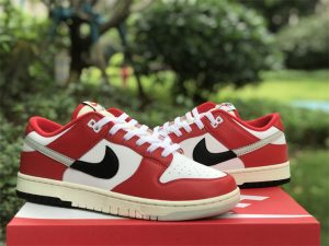 Nike Dunk Low Chicago Split University Red Black-Light Silver-White