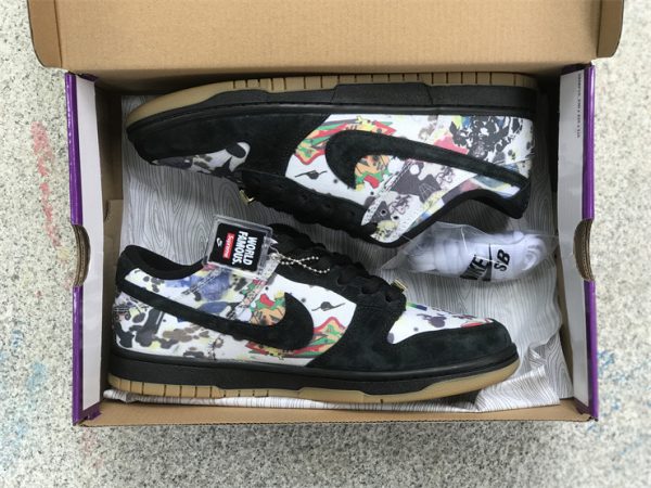 Supreme x Nike SB Dunk Low Rammellzee in box