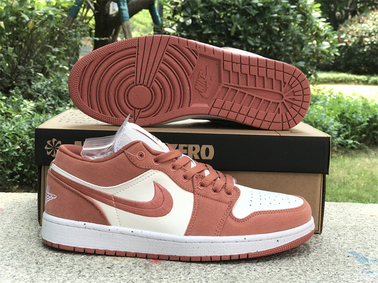 new Air Jordan 1 Low SE Peach Canvas Orange Pinkish