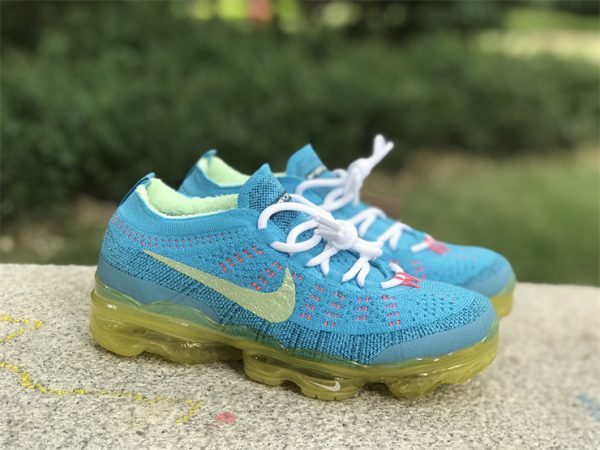 new Nike Air VaporMax 2023 Flyknit Baltic Blue Citron Tint